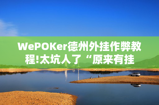 WePOKer德州外挂作弊教程!太坑人了“原来有挂