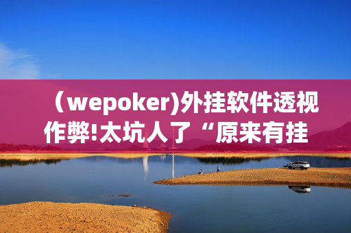 （wepoker)外挂软件透视作弊!太坑人了“原来有挂