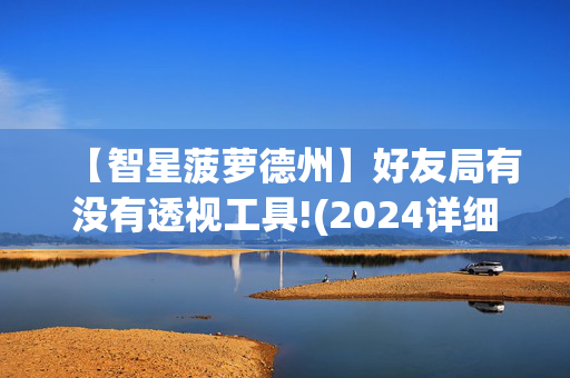 【智星菠萝德州】好友局有没有透视工具!(2024详细用挂教程)