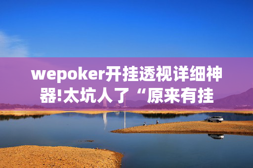 wepoker开挂透视详细神器!太坑人了“原来有挂