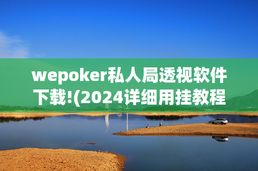 wepoker私人局透视软件下载!(2024详细用挂教程)