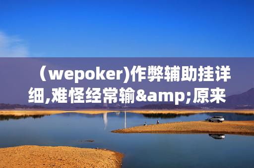 （wepoker)作弊辅助挂详细,难怪经常输&原来有猫腻-哔哩哔哩